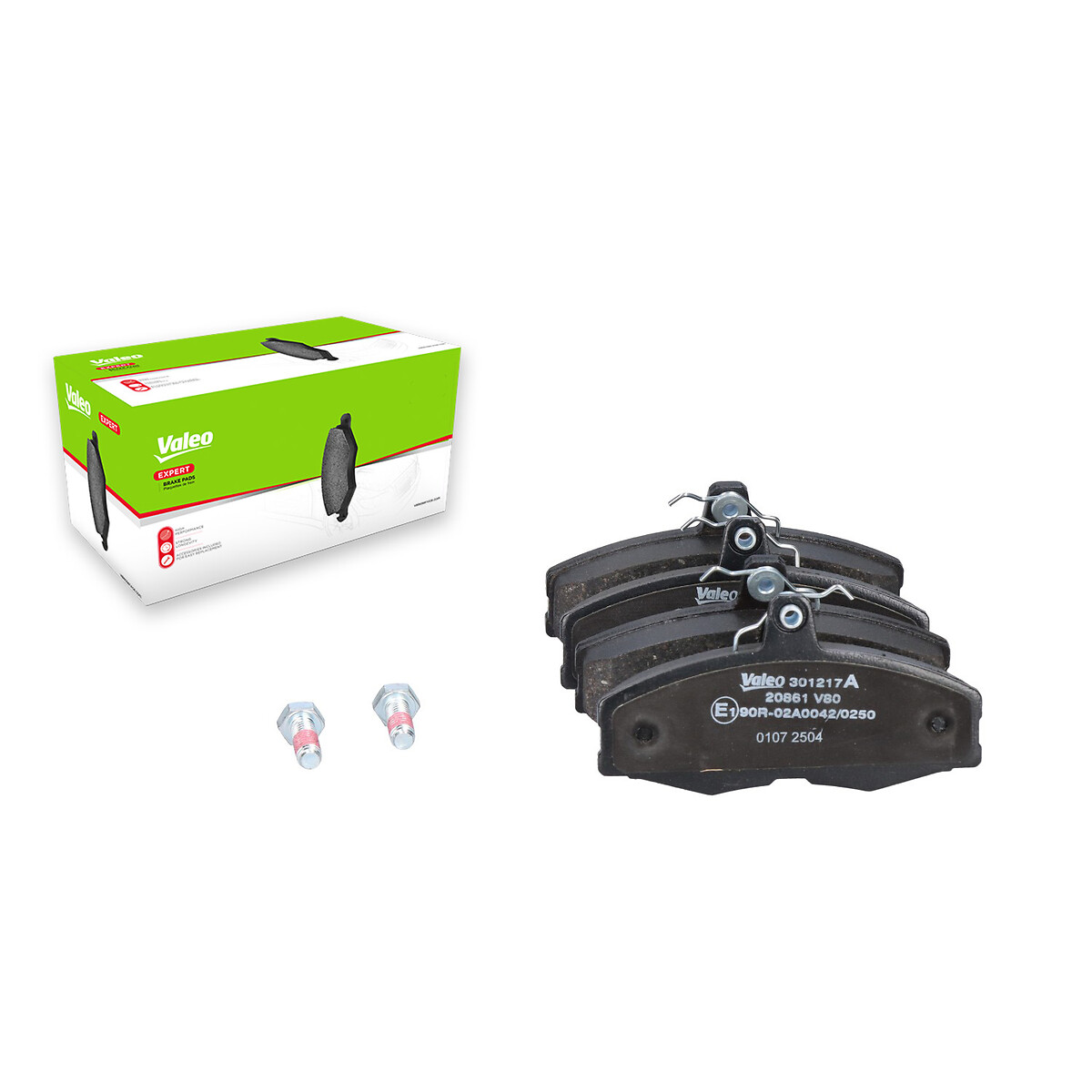 Jeu de 4 plaquettes de frein VALEO ref. 301217A